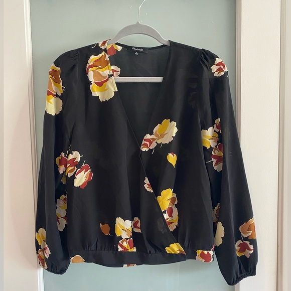 Madewell Wrap Blouse - Picture 1 of 3